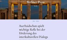 “Berliner Press” nəşri Prezident İlham Əliyevin BMT Baş Assambleyasının 75-ci sessiyasındakı ümumi debatlarda çıxışı barədə məlumat dərc edib
