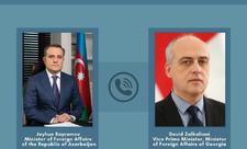 Ceyhun Bayramov gürcüstanlı həmkarl ilə telefonla danışıb