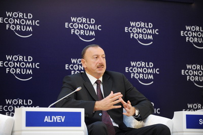 Prezident İlham Əliyev Davos Forumunda çıxış edib