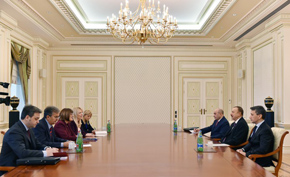 Prezident İlham Əliyev Serbiya parlamentinin sədrini qəbul edib