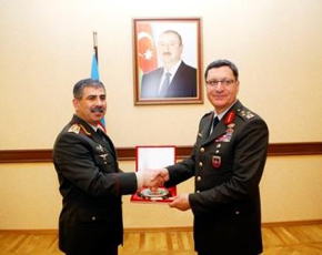 Zakir Həsənov türkiyəli generalla görüşüb