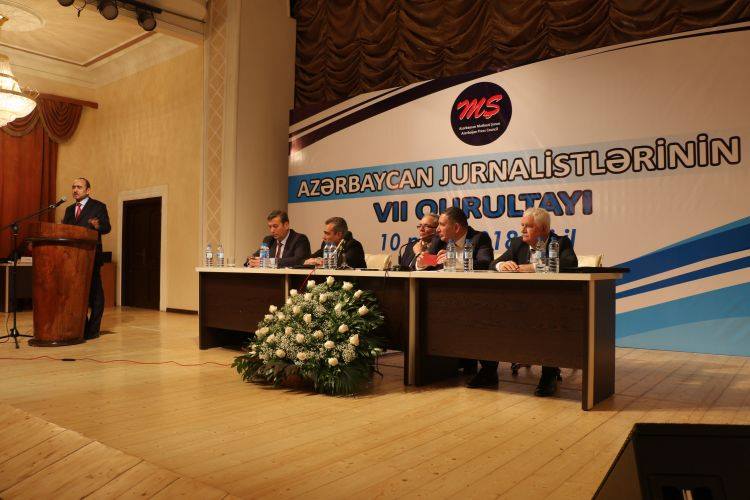 Azərbaycan jurnalistlərinin VII qurultayı keçirilib