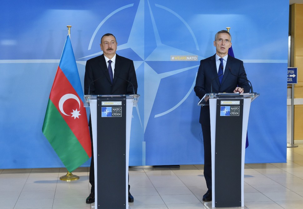 Azərbaycan Prezidenti və NATO-nun baş katibi mətbuata bəyanatla çıxış ediblər