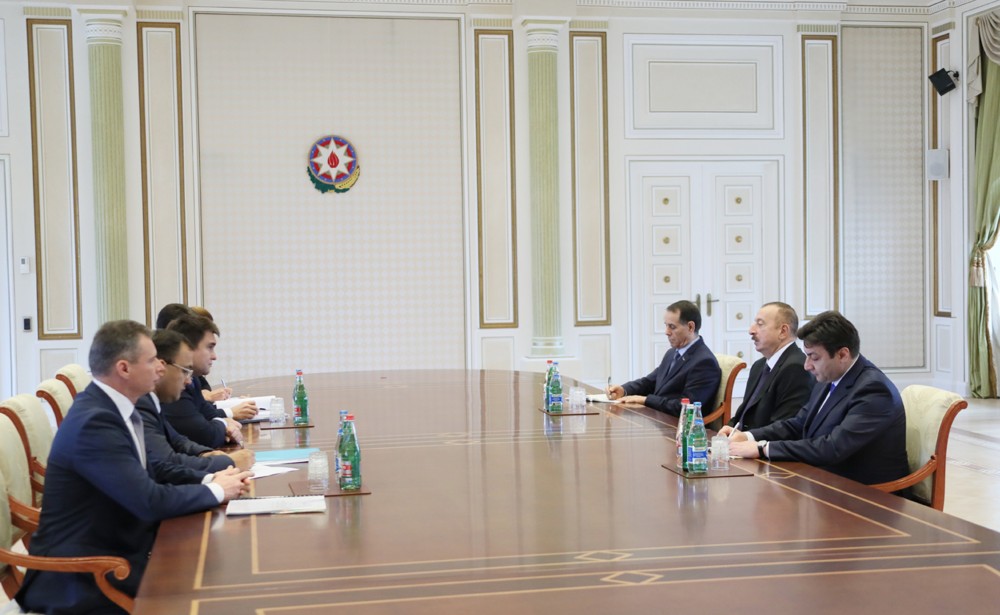 Azərbaycan prezidenti Ukrayna xarici işlər nazirini qəbul edib