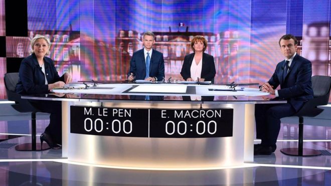 Makron və Le Pen bir-birinə qarşı ağır ittihamlar səsləndirib