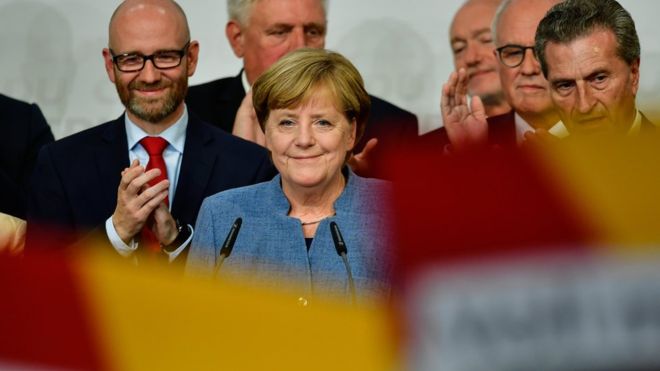 Merkel seçkilərdə qalib gəlib