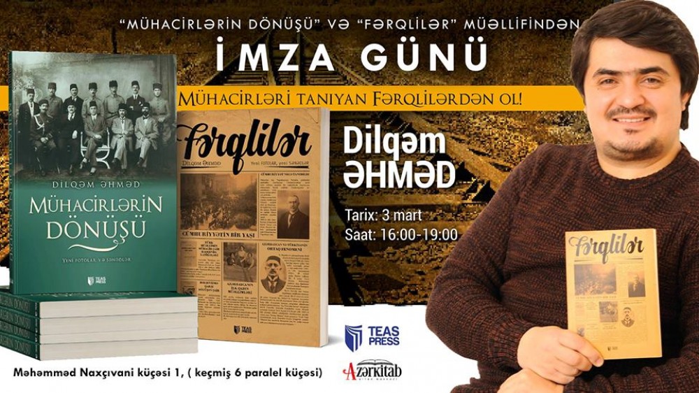 Azərbaycan mühacirət tarixinə həsr edilmiş kitablarla bağlı imza günü