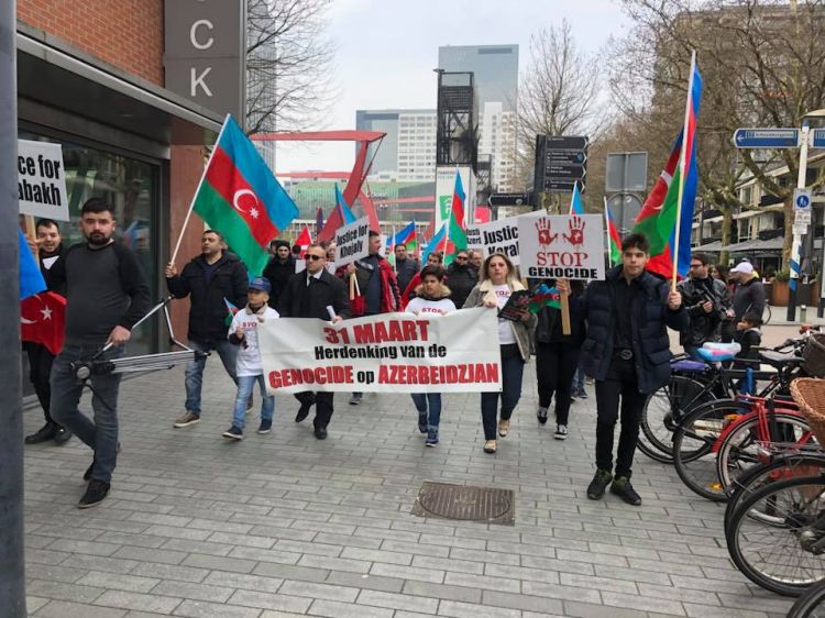 Niderlandda azərbaycanlıların soyqırımıyla bağlı aksiya keçirilib