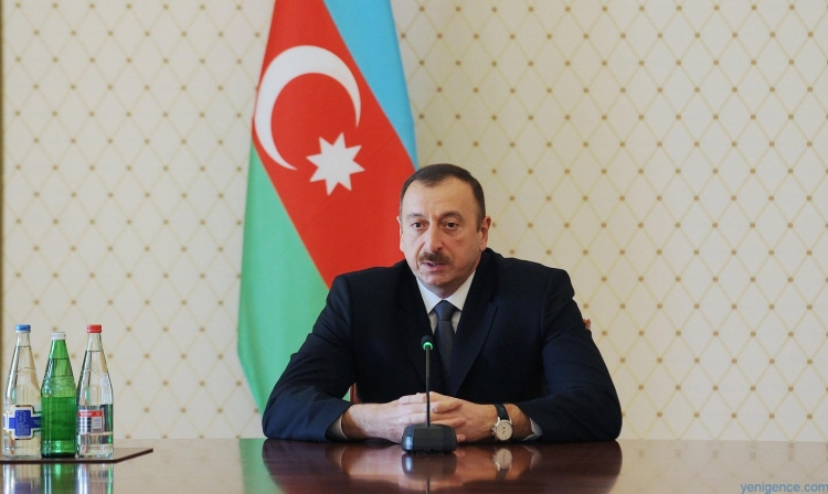 Azərbaycan prezidenti Rene van der Lindeni qəbul edib