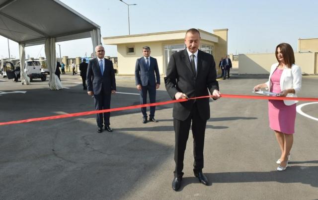 Prezident Balaxanı Sənaye Parkının açılışında iştirak edib