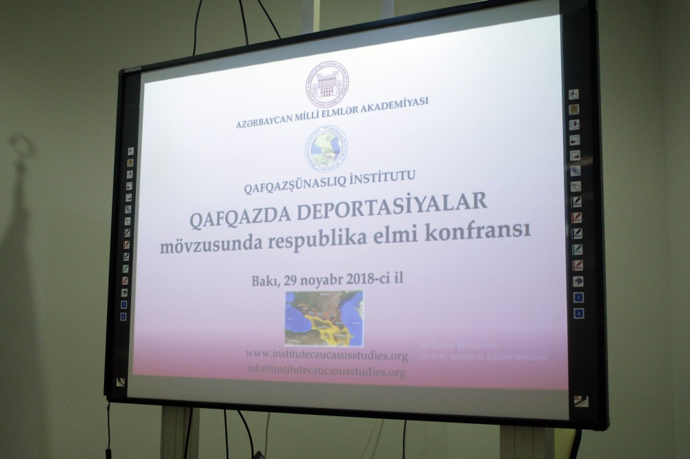 “Qafqazda deportasiyalar” mövzusunda elmi konfransı keçirilib