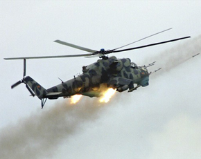 Ukraynanın helikopteri vurulub
