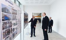 Prezident İlham Əliyev Sabunçu dəmir yolu vağzalı kompleksinin açılışında iştirak edib (FOTO)