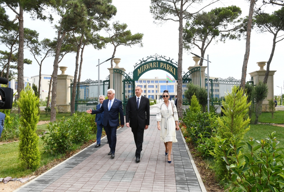 Prezident “Mirvari” Park Kompleksinin açılışında iştirak edib