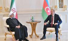 Azərbaycan Prezidenti İlham Əliyev ilə İran Prezidenti Həsən Ruhaninin görüşü olub
