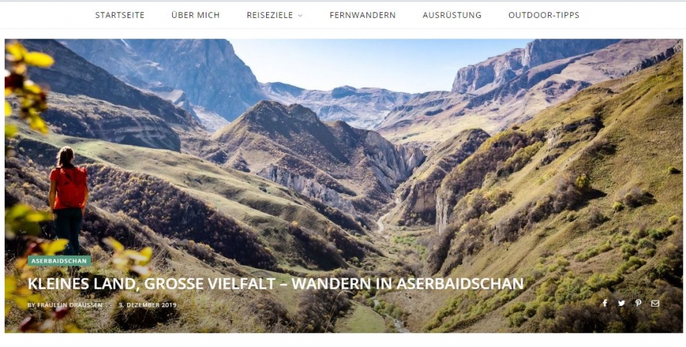 Alman portalı Azərbaycanın turizm potensialından yazıb