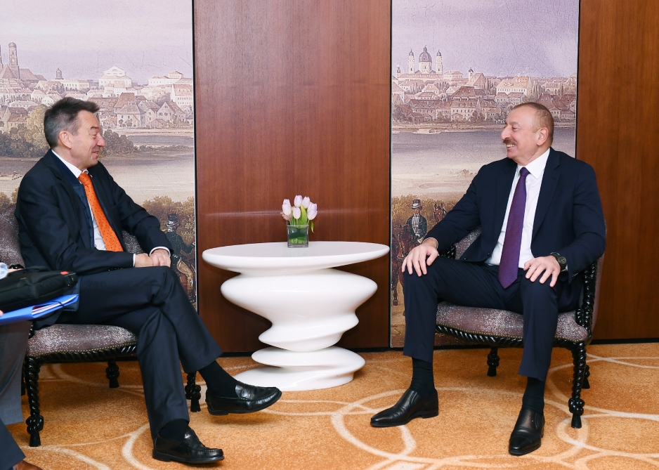Azərbaycan Prezidenti Beynəlxalq Qırmızı Xaç Komitəsinin prezidenti ilə görüşüb