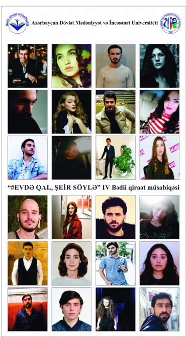 “#Evdə qal, şeir söylə” adlı bədii qiraət müsabiqəsi