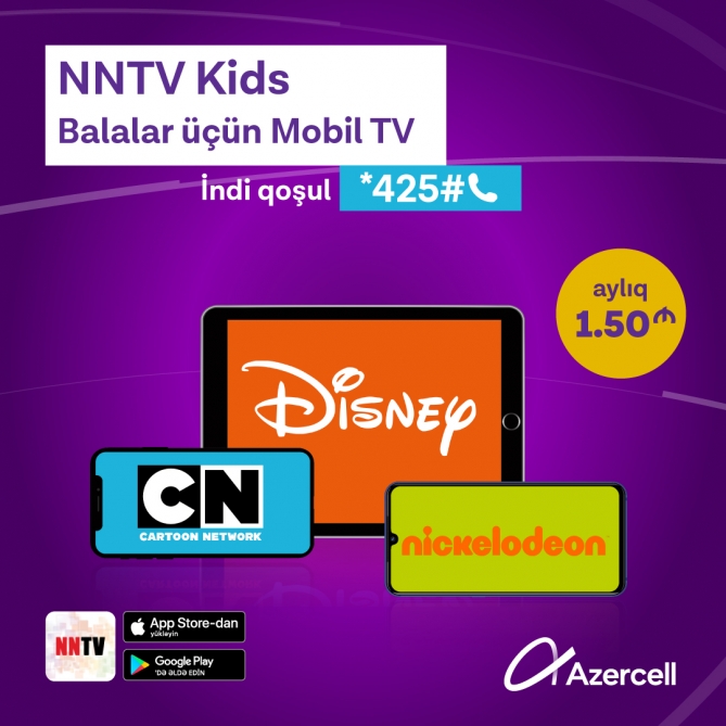 “Azercell” uşaqlar üçün “Mobil TV” xidmətini istifadəyə verib