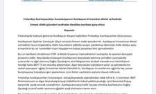 Finlandiya Azərbaycanlıları Assosiasiyası erməni təxribatlarına etiraz etdi