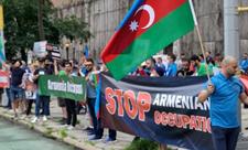 Ermənistanın BMT-dəki nümayəndəliyi qarşısında aksiya keçirilib - FOTO