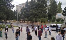 BŞBPİ: İmtahanlarda sosial məsafənin qorunması və tibbi maskadan istifadəyə nəzarət olunur - FOTO