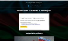 Tanınmış erməni saytı çökdürüldü - "Ilham Aliyev: "Karabakh is Azerbaijan!" qeydləri yerləşdirildi