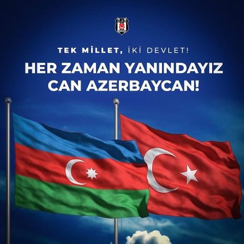 "Beşiktaş" və "Trabzonspor" klubları Azərbaycana dəstək paylaşımı ediblər
