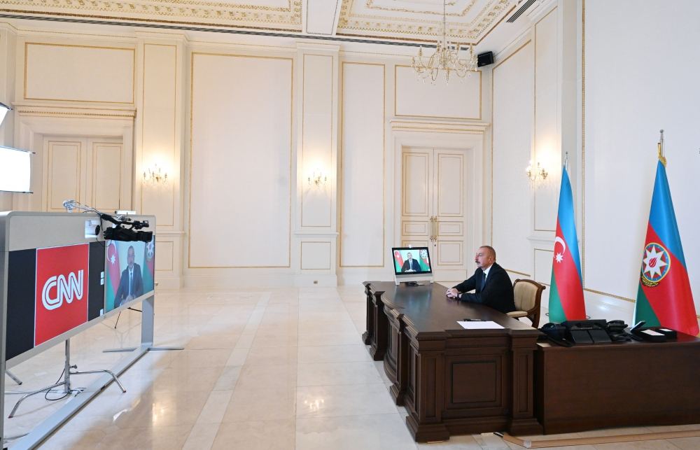 Prezident İlham Əliyevin “CNN International” televiziya kanalının “Connect the World” verilişində müsahibəsi yayımlanıb - FOTO