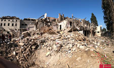 Erməni terrorunun hədəfi Gəncə şəhəri: raket düşən ərazi bir gün sonra - FOTOSESSİYA