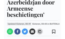 Niderland mətbuatında ermənilərin Gəncəyə raket hücumu haqqında məlumatlar yayımlanıb
