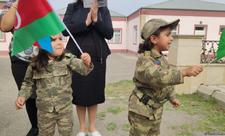 Xocavəndli məcburi köçkünlər bayraq yürüşü keçirdi - FOTO