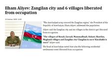 Gürcüstan mətbuatı: Zəngilanda Azərbaycan bayrağı dalğalanır
