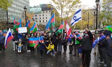 Monrealda erməni terroruna qarşı aksiya keçirilib - FOTO