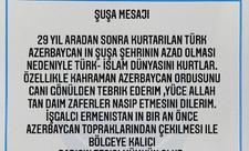 Riyaz Sarıkahya Şuşanın azad olunması münasibətilə Azərbaycan xalqını təbrik edib