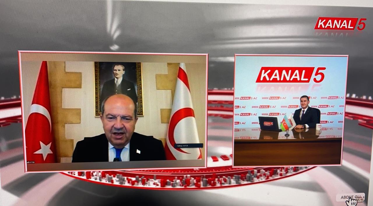Şimali Kipr Türk Respublikasının Prezidenti Ersin Tatar Azərbaycanda ilk dəfə KANAL 5 Tv-yə müsahibə verdi