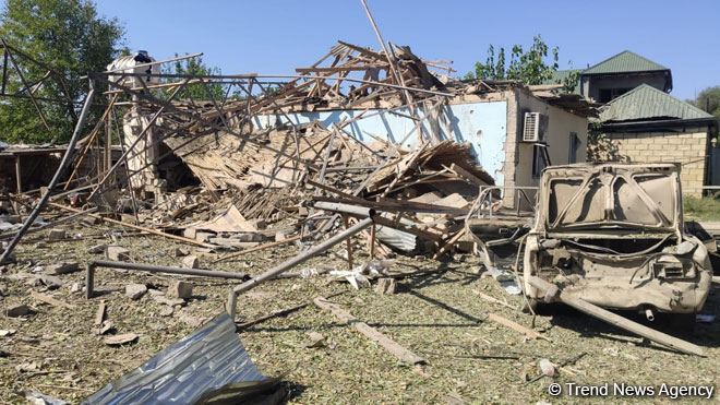 Erməni silahlılarının təcavüzü nəticəsində Füzulinin işğal edilməyən hissəsində 11 ev tam dağılıb - KOMİSSİYA