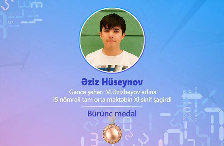 Gəncə məktəblisi beynəlxalq yarışmada bürünc medal qazanıb