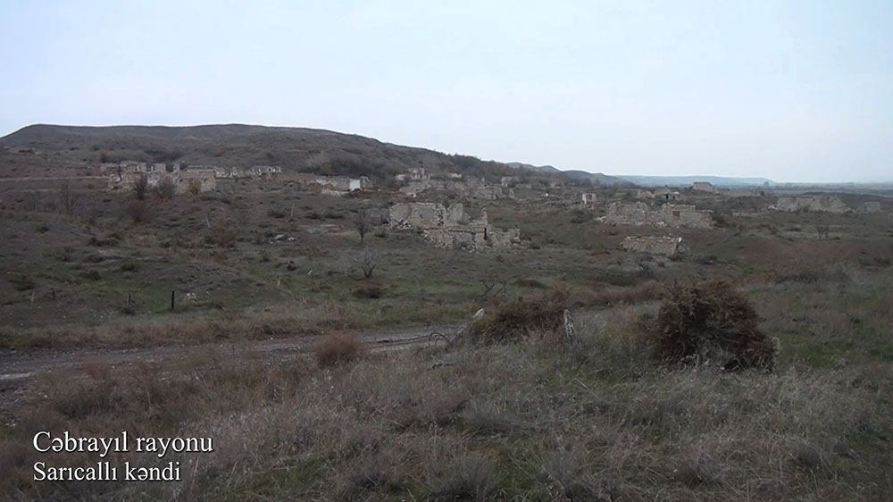 İşğaldan azad olunmuş Cəbrayıl rayonunun Sarıcallı kəndi - VİDEO