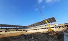 Sumqayıtda yeni stadionun tikintisi yekunlaşmaq üzrədir - FOTO