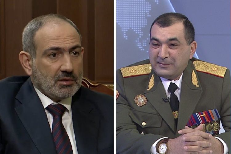 Paşinyanın açıqlamasını "qeyri-ciddi" hesab edən erməni general vəzifədən qovulub