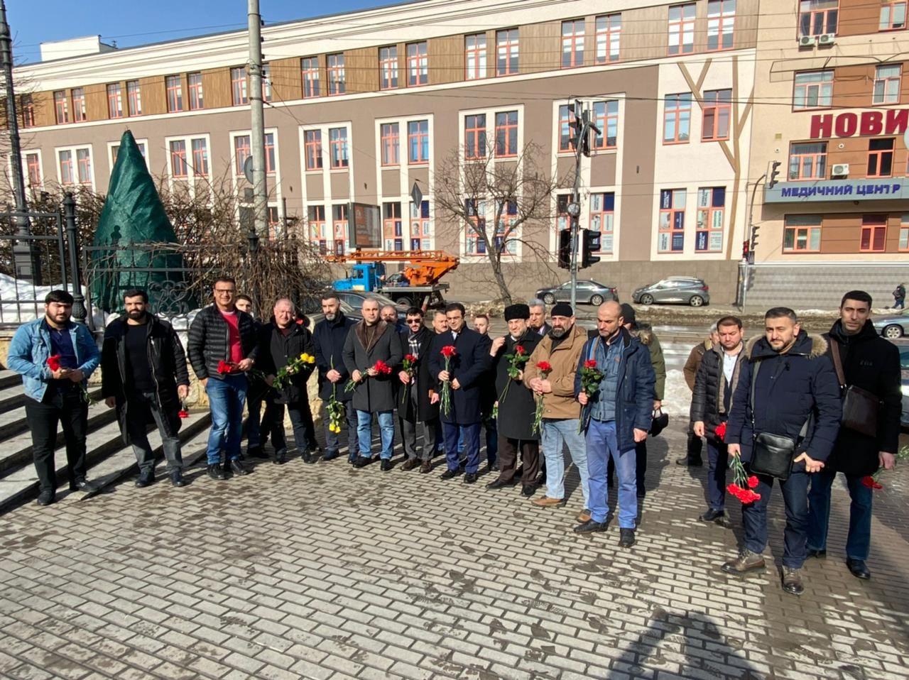 Kiyevdə Xocalı soyqırımı qurbanları yad edilib - FOTO