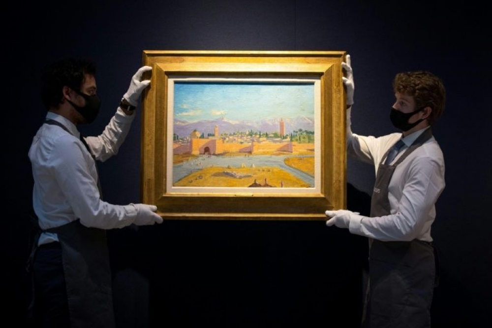 Uinston Çörçillin tablosu hərracda 7 milyon funt sterlinqə satılıb