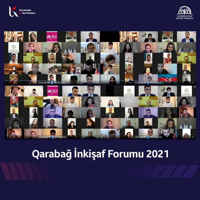 “Qarabağ inkişaf forumu – 2021” mövzusunda onlayn tədbir