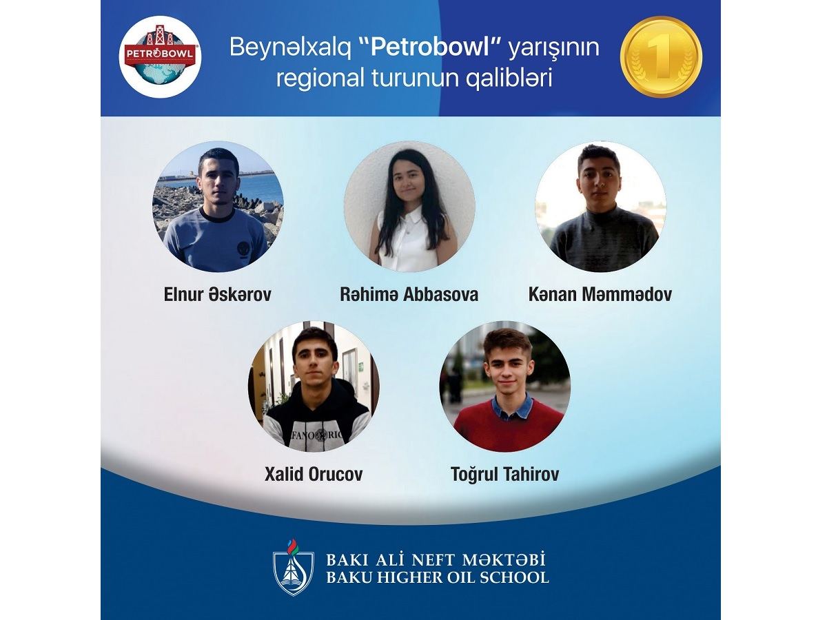 Bakı Ali Neft Məktəbi regional “Petrobowl” yarışının qalibi olub