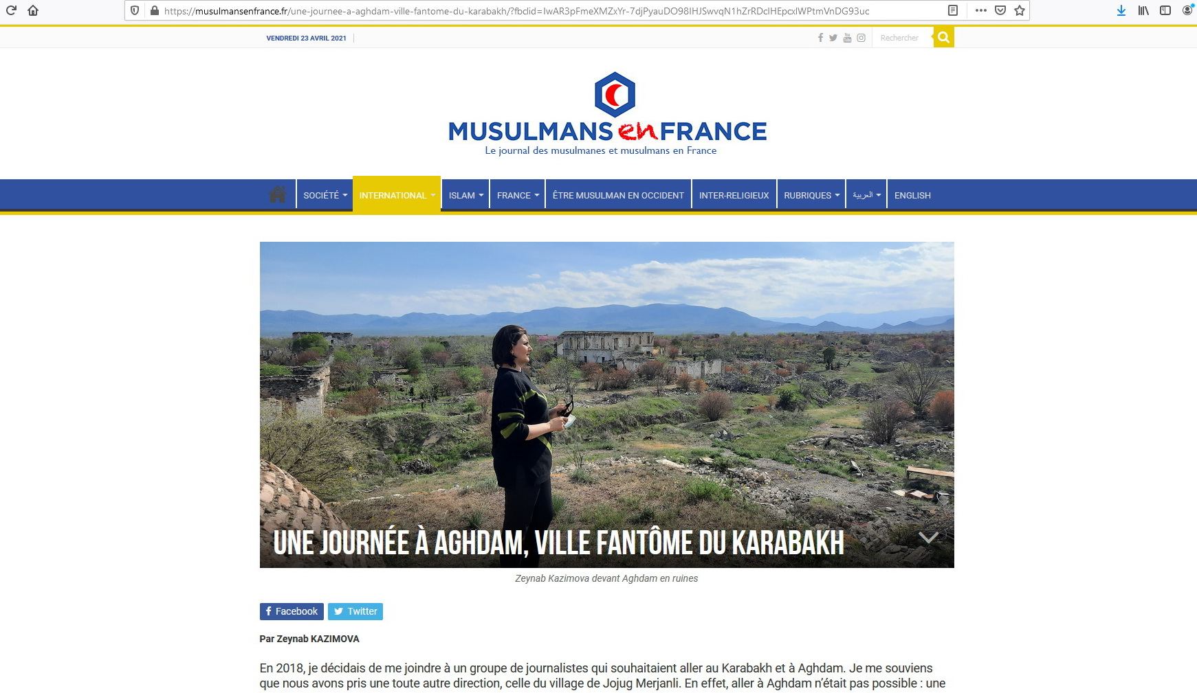 Ağdamdakı erməni vəhşiliyi Fransa mətbuatında