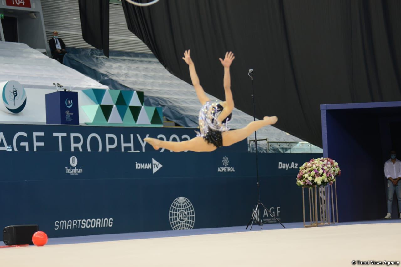 Milli Gimnastika Arenasında bədii gimnastika üzrə Dünya Kubokunun birinci günü başlayıb - FOTO
