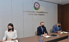 Ceyhun Bayramov Yeni Zelandiyanın yeni səfiri ilə görüşüb