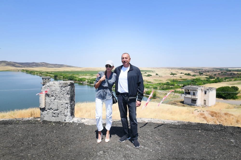 Azərbaycan Prezidenti: 30 min hektardan çox sahəyə Suqovuşan su anbarından su verilməyə başlanmışdır
