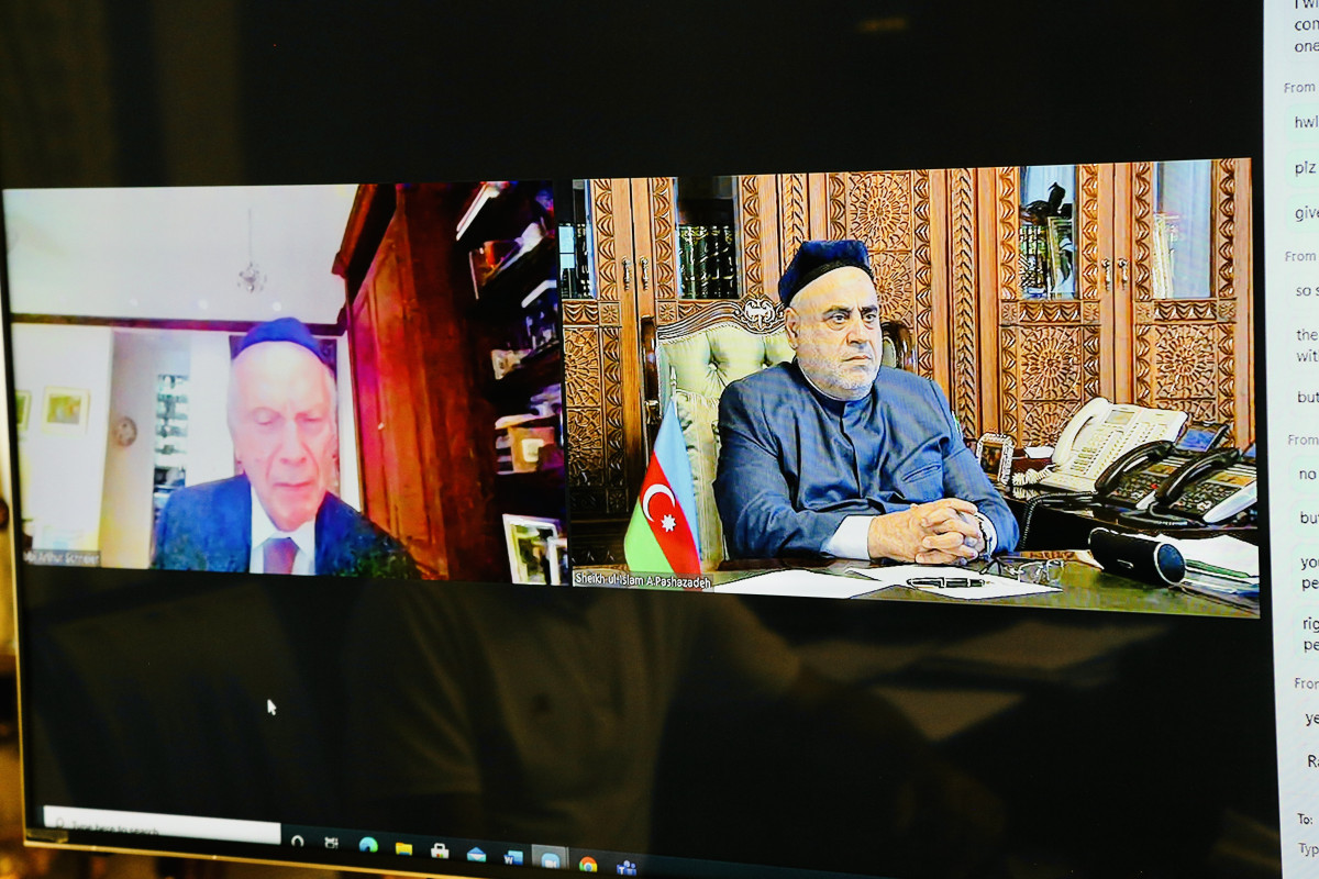 QMİ sədri "Vicdana çağırış" Fondunun prezidenti ilə videoformatda görüşüb